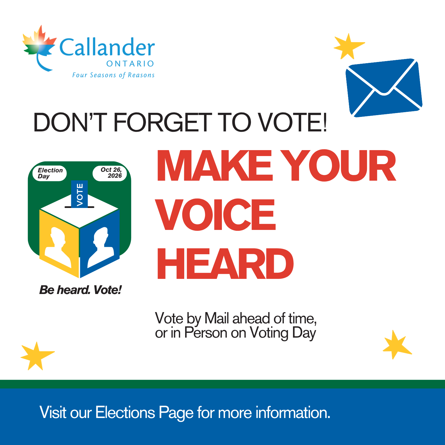 Election Day - October 26, 2026